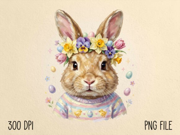 Download Hand Painted Easter Bunny PNG - Hand painted easter bunny Collection