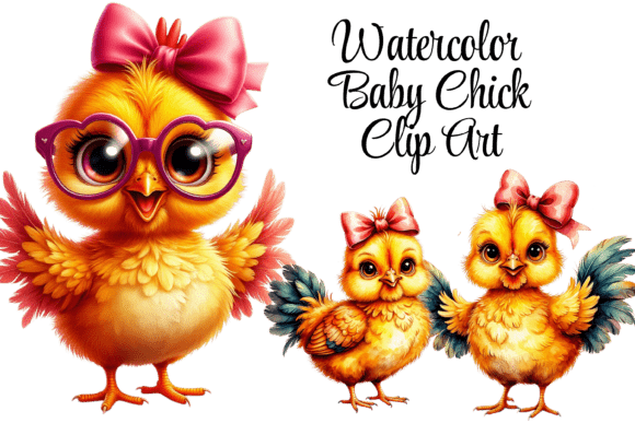 Download Watercolor Baby Chick Clipart PNG - Premium Resources