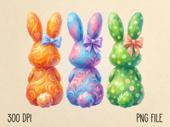Download Hand Painted Easter Bunny PNG - Hand painted easter bunny Collection