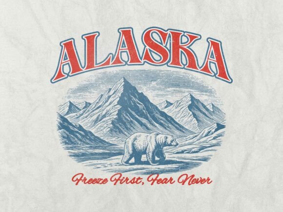 Download Alaska Vintage Retro Tshirt Design - Shirt Collection