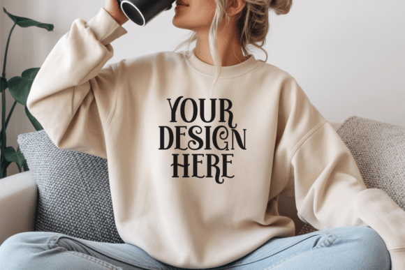 Download Gildan 18000 Sweatshirt Mockups - Shirt Collection