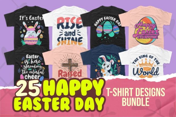 Download Happy Easter Day T-shirt Designs Bundle - Shirt Collection