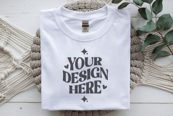 Download Gildan 5000 Flat Lay White Tshirt Mockup - Shirt Collection