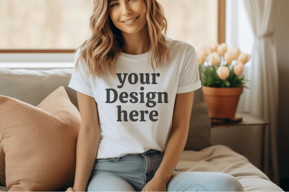 Download Easter Tshirt Mockup Bella Canvas Mockup - Shirt Collection