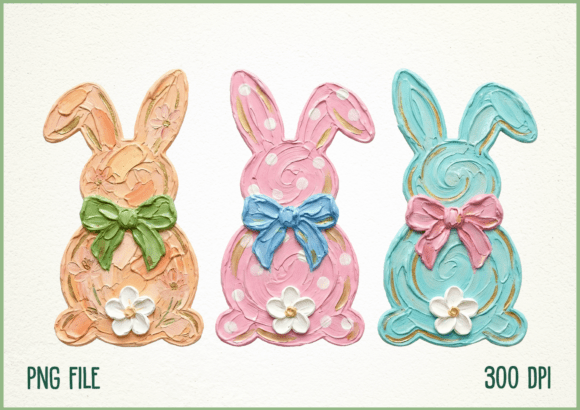 Download Hand Painted Easter Bunny Rabbit PNG - Hand painted easter bunny Collection