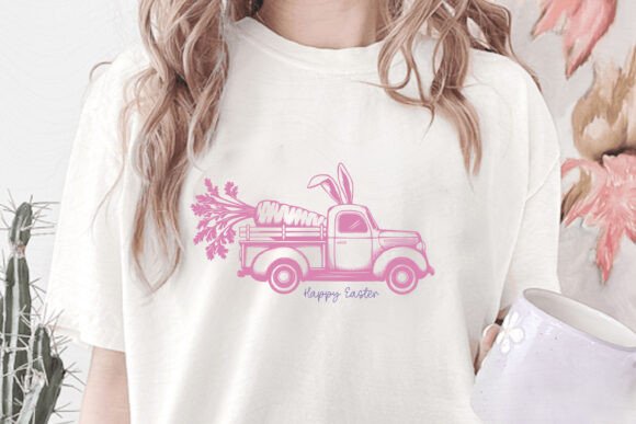 Download Easter Vintage Truck SVG PNG Shirt - Shirt Collection
