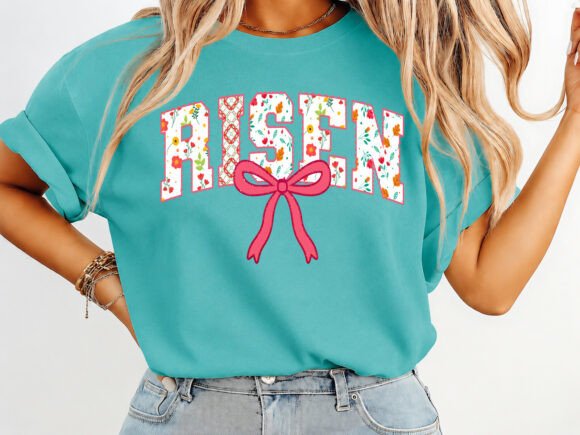 Download Risen Easter Preppy Floral T-shirt - Shirt Collection