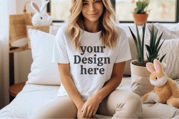 Download Easter Tshirt Mockup Bella Canvas Mockup - Shirt Collection